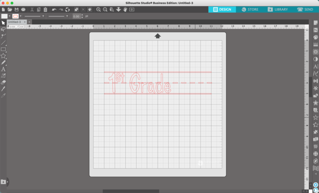 Silhouette Studio Screenshot 9 - Tutorial: Back to School Lined Paper Design - cuttingforbusiness.com