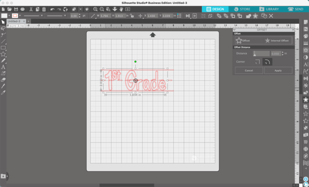 Silhouette Studio Screenshot 11 - Tutorial: Back to School Lined Paper Design - cuttingforbusiness.com