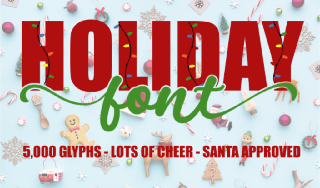 Holiday Font Intro Sample - cuttingforbusiness.com.